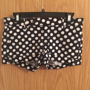 Black and White Polka Dot Shorts